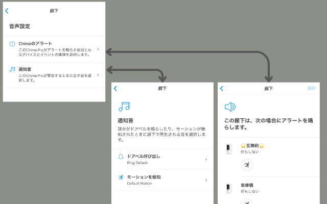 RingChimeProの通知設定