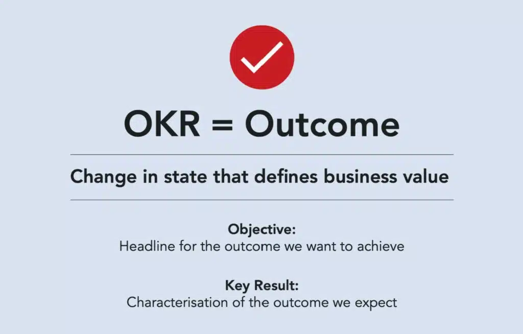 OKRs are outcome-oriented | 1ovmany