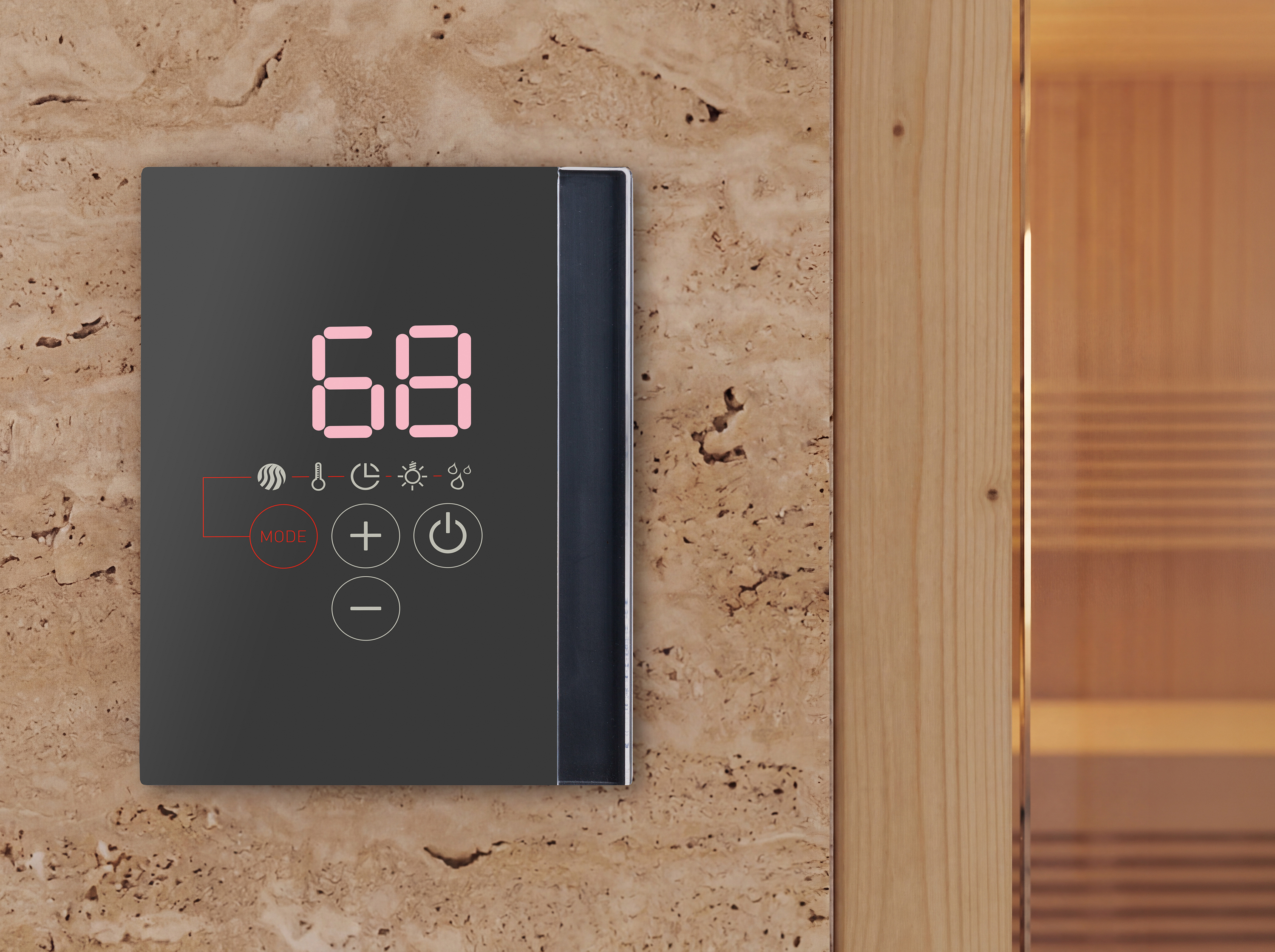 Light & ventilation control: Control lighting and ventilation from the same compact control panel.