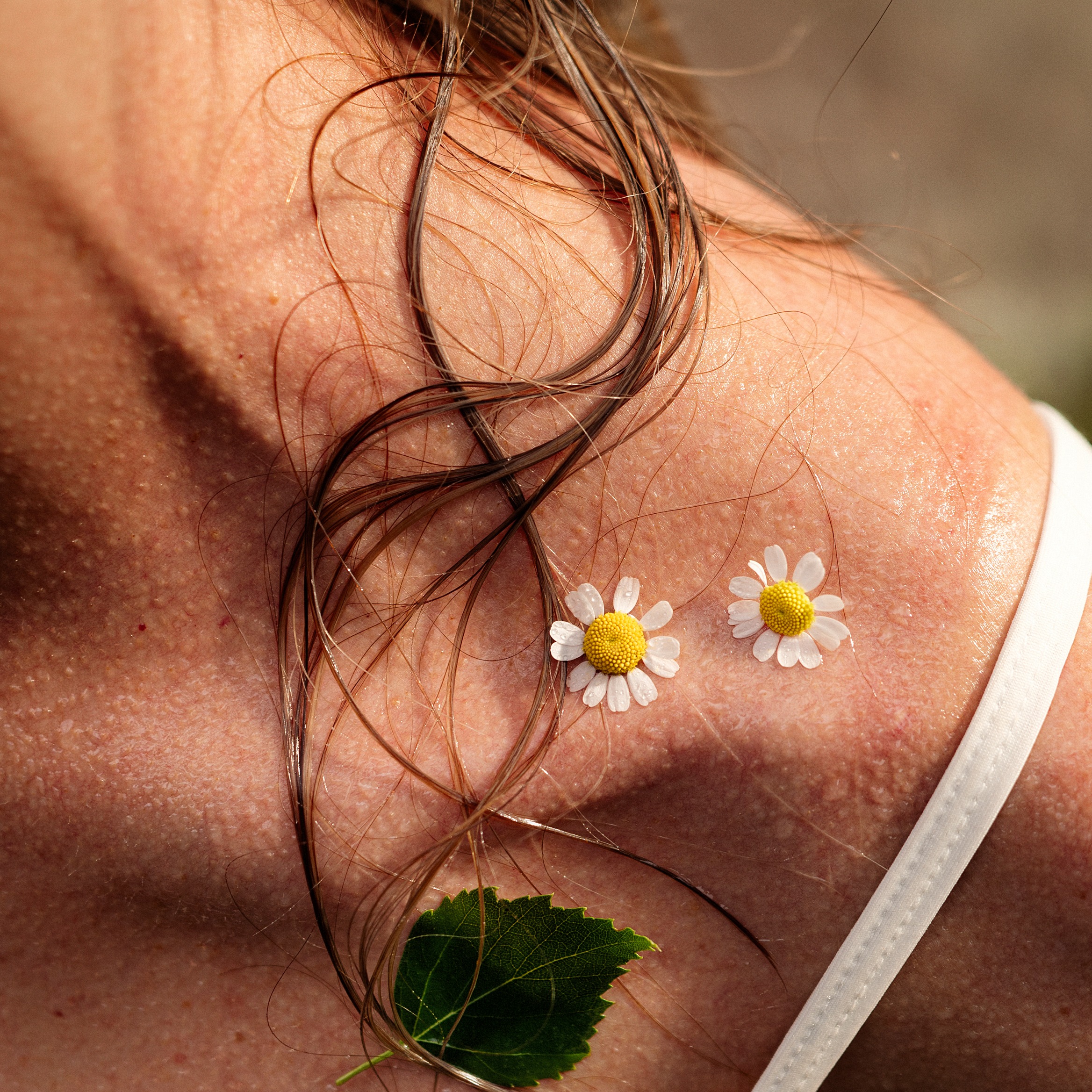 Detail image of woman after sauna