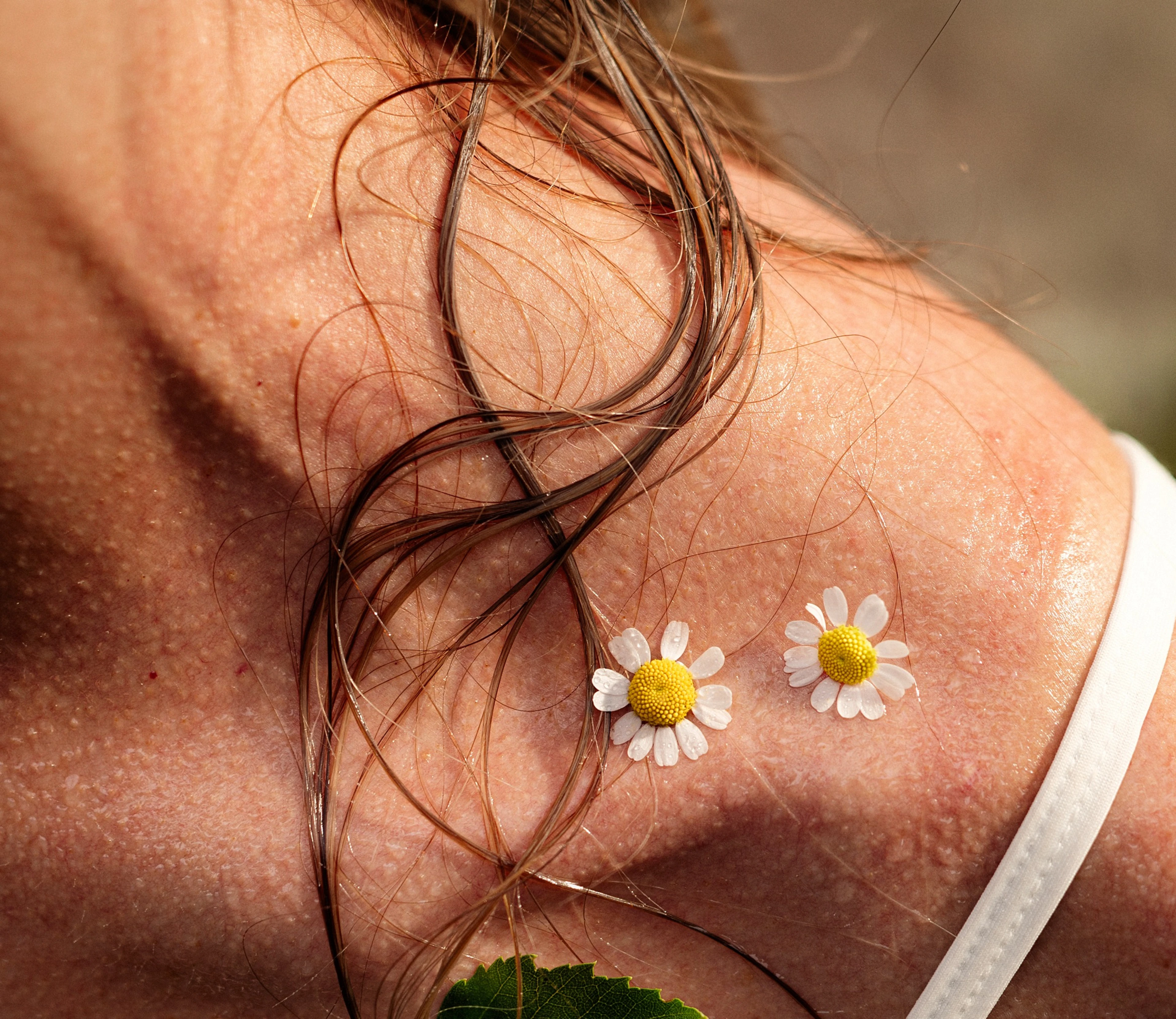Detail image of woman after sauna