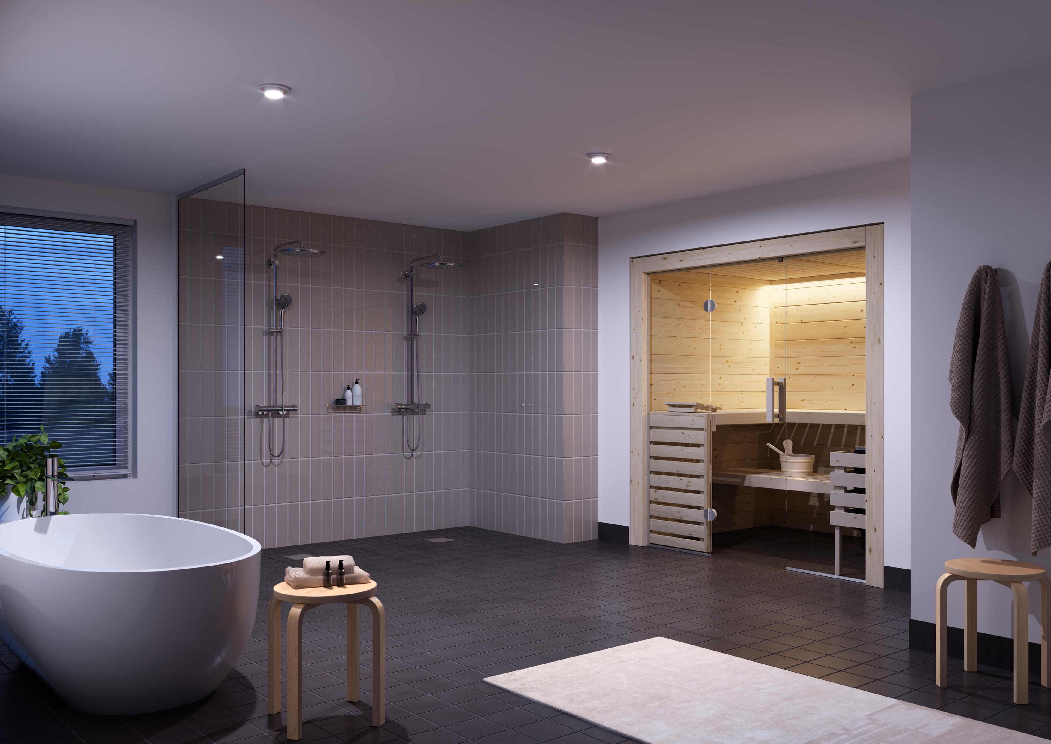 Domo Medium TopSteel Interior Evening 