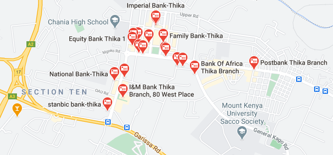 Banks in Thika 