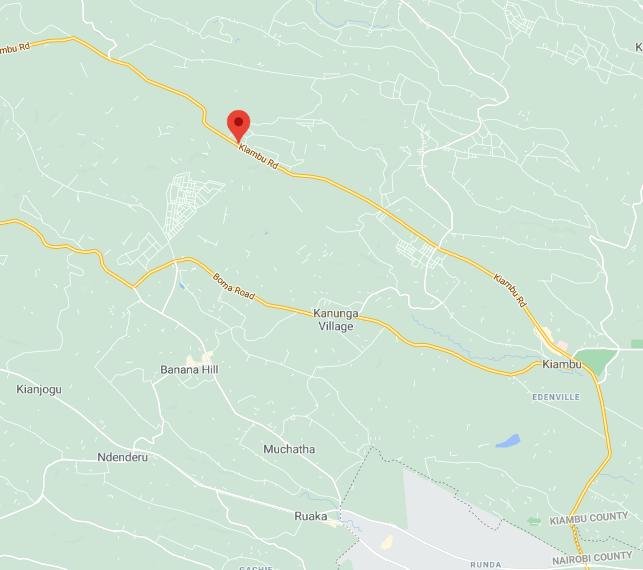 Kiambu Road Map [Source: Google maps]