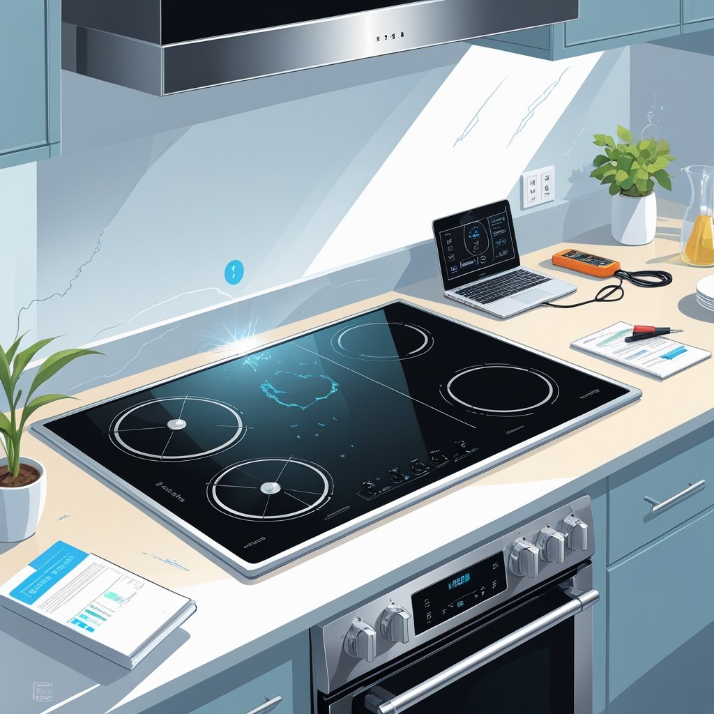 Glass top stove image