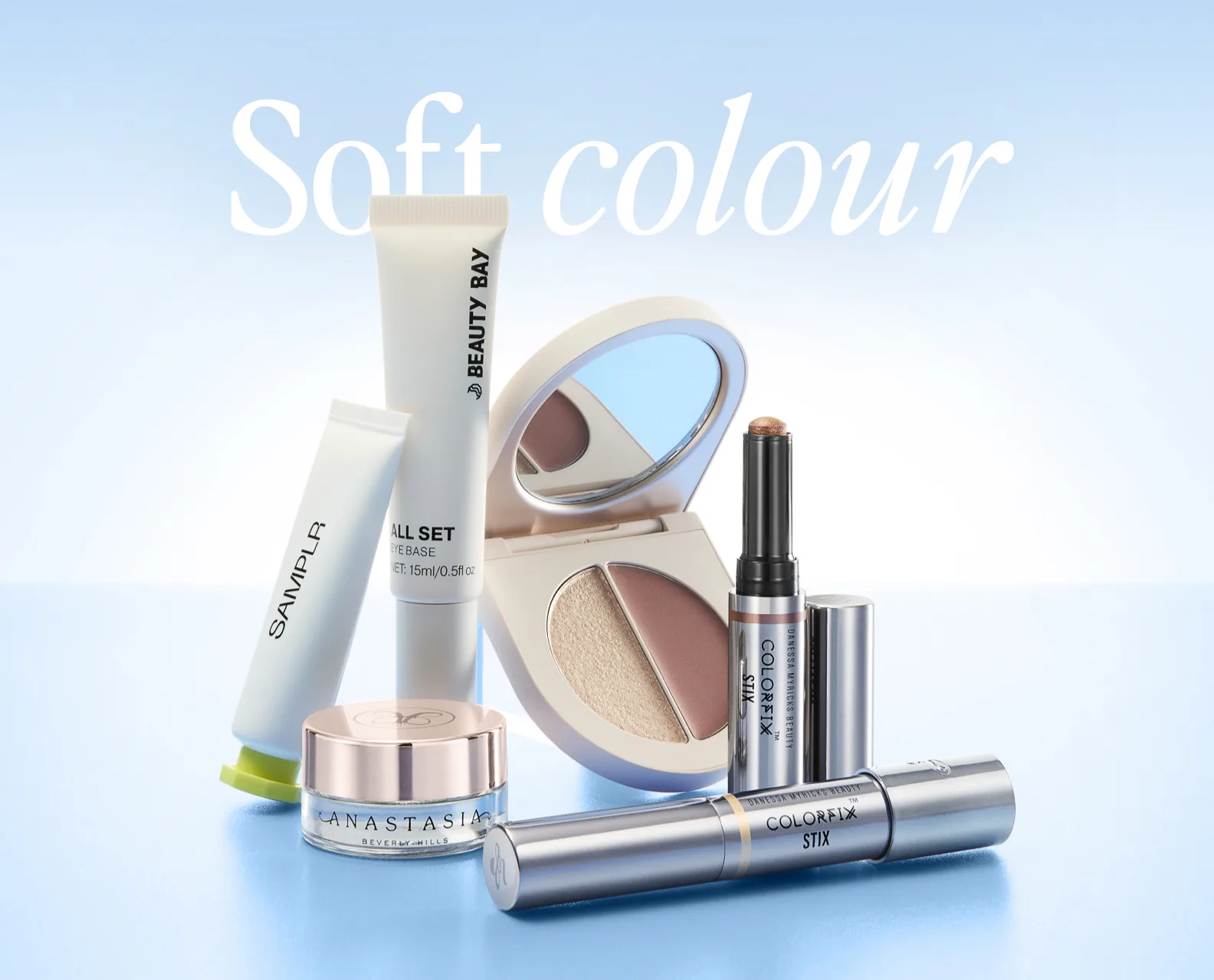 Shop this season's pastel and shimmer eyeshadow trends