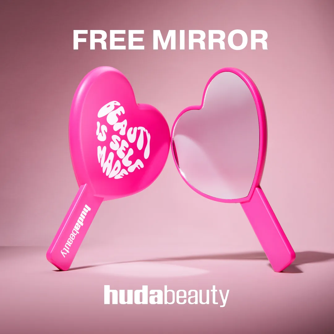 Obtenez un miroir gratuit de Huda Beauty. Un minimum d’achat s’applique.