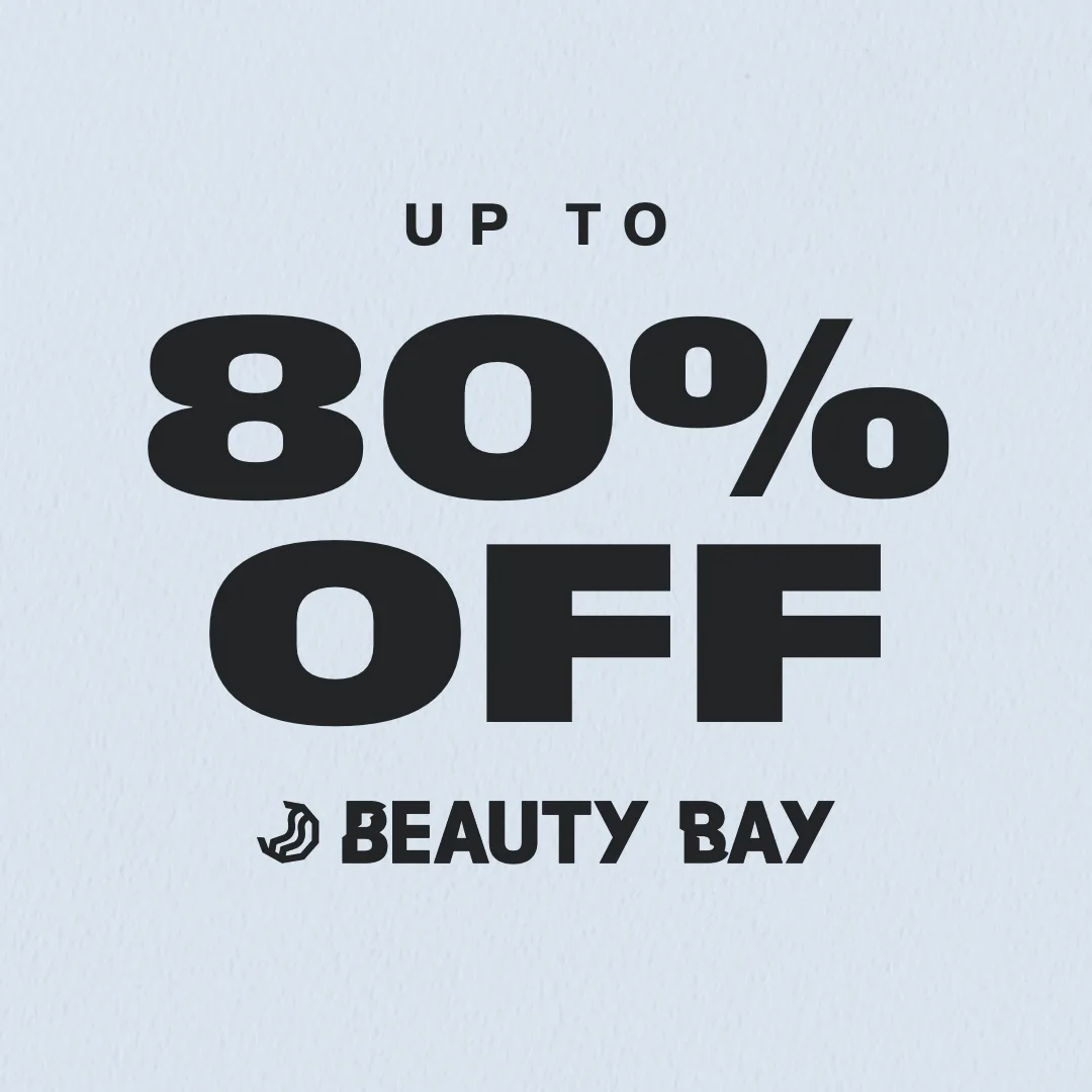 Up to 80% off selected By BEAUTY BAY 