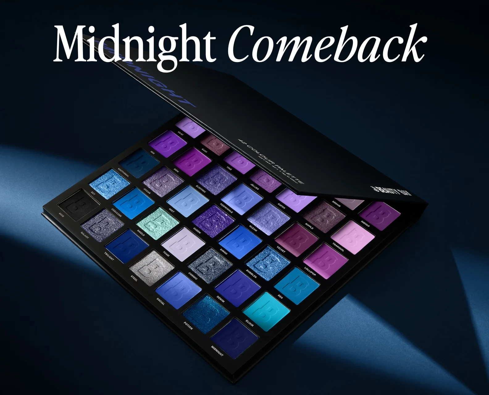 Shop our Midnight 42 colour palette before it goes... again.