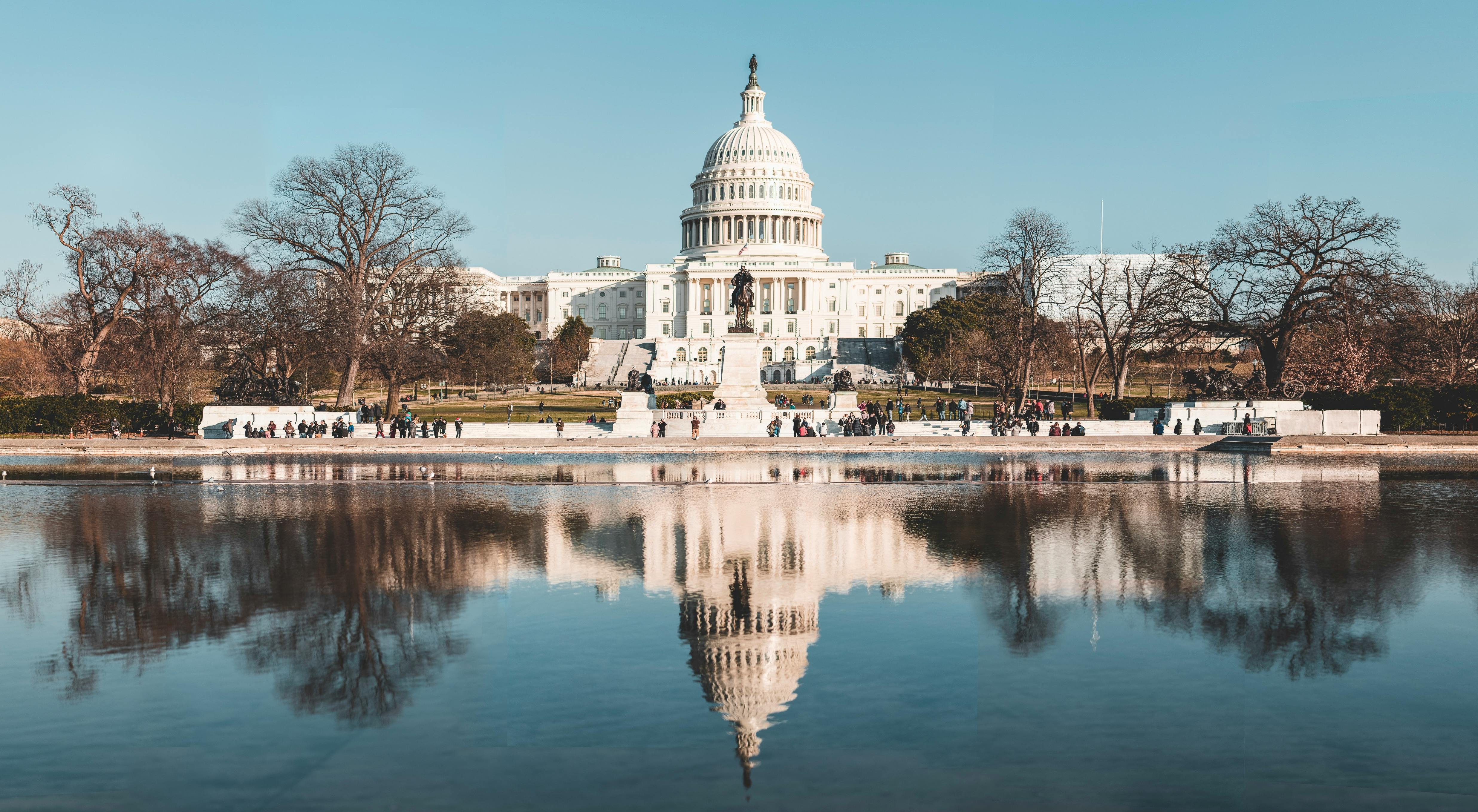 Reflecting Pool in Front of the United States Capitol