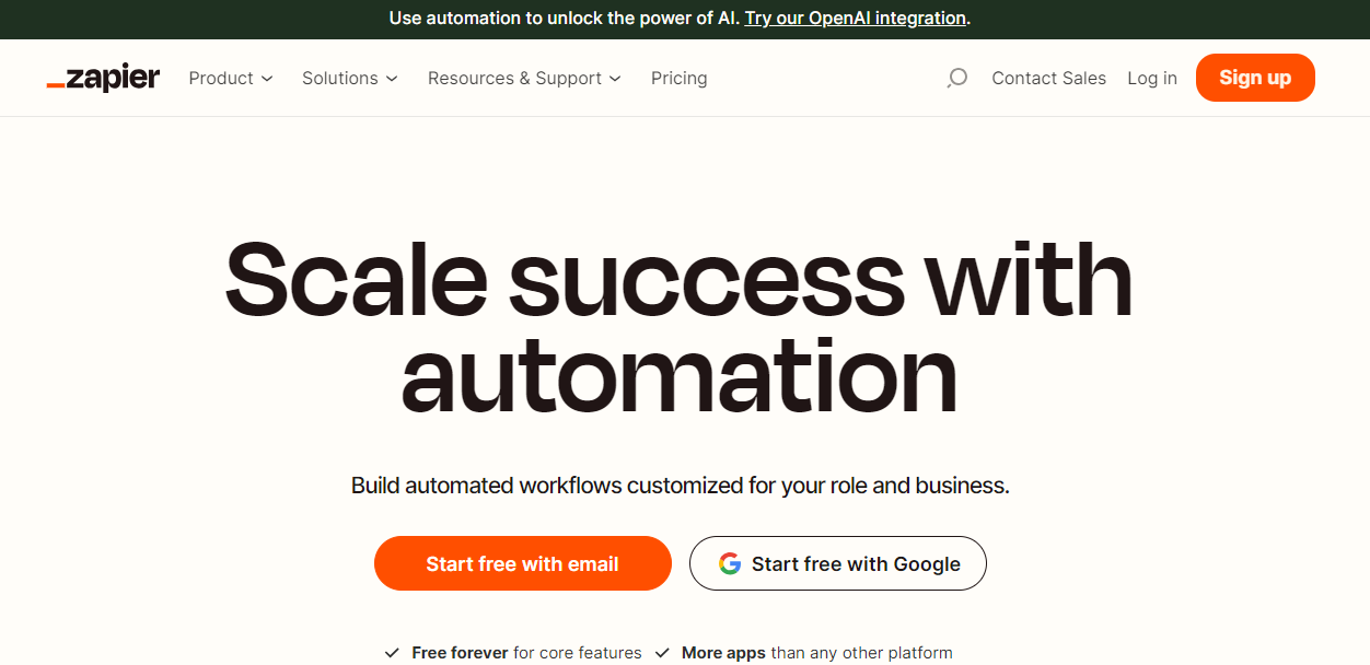 Zapier Workload Automation