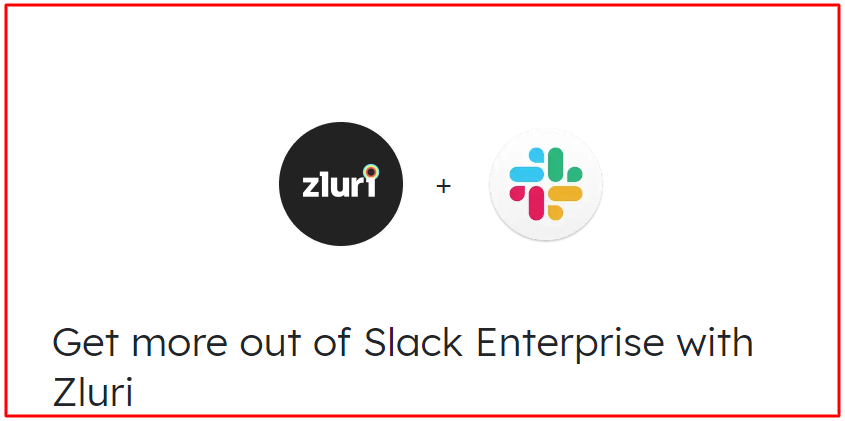 Zluri integrating with slack