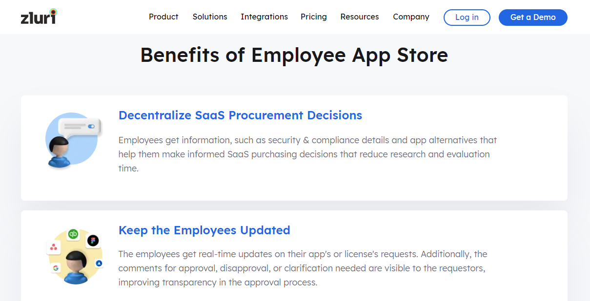 benefits of employee app store