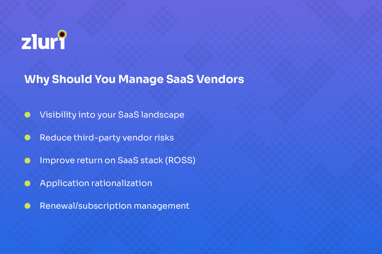 manage SaaS vendors