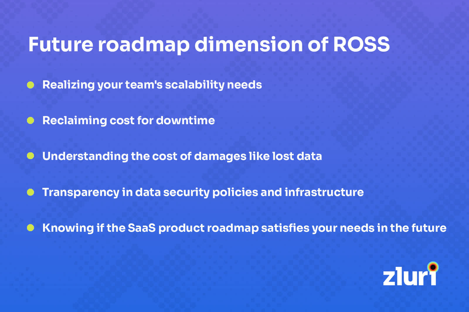 ROSS - Future Roadmap
