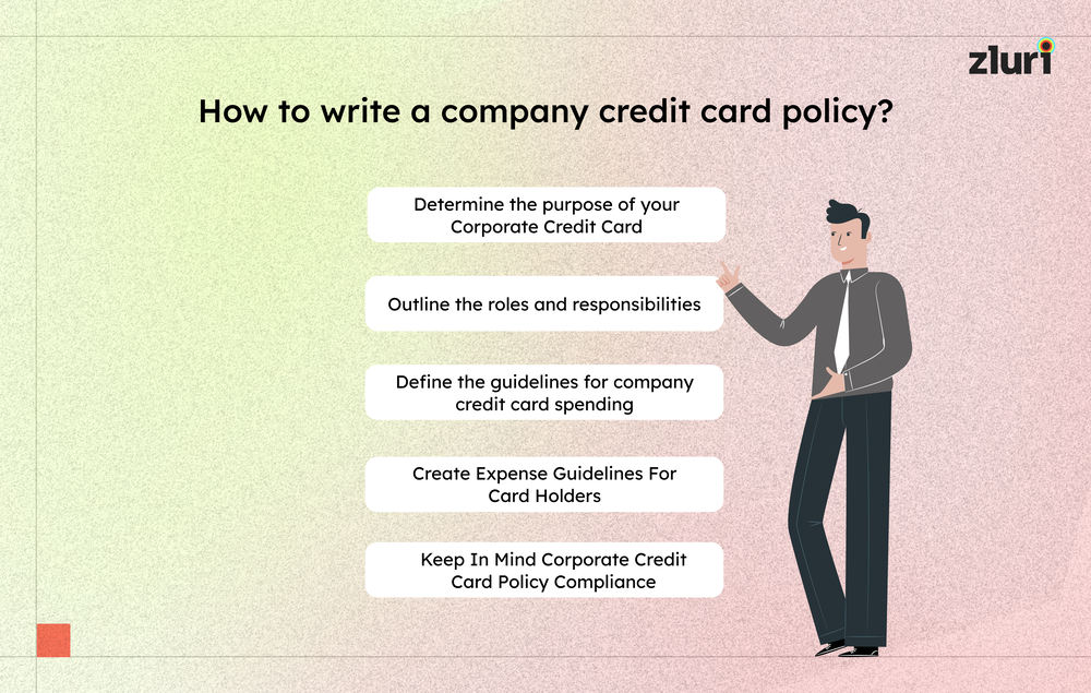 How to write a company credit card policy?