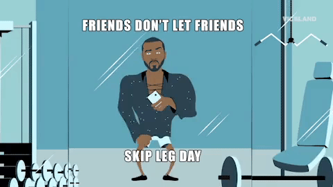 Man taking a video of himself in a gym GIF