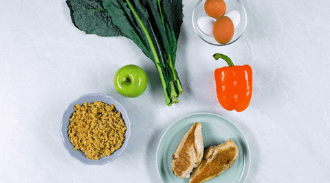 How to bulk up: healthy food GIF