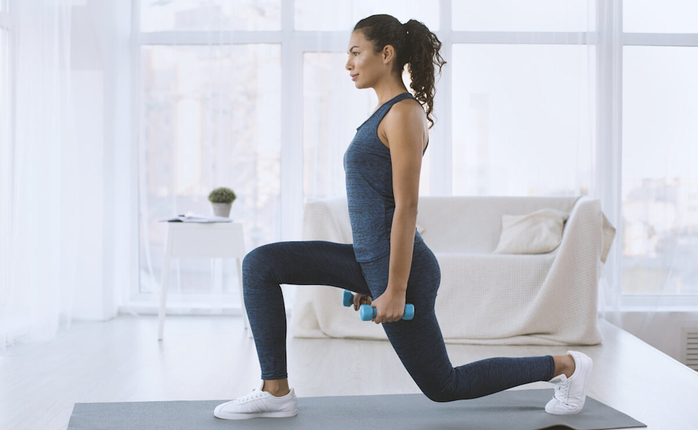 Woman doing lunges