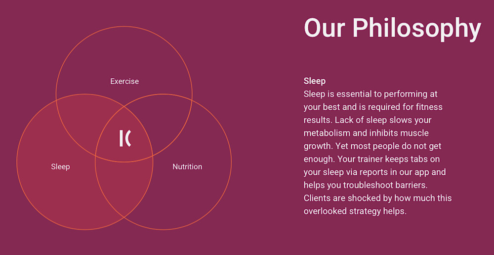 Kickoff Training Sleep Philosophy