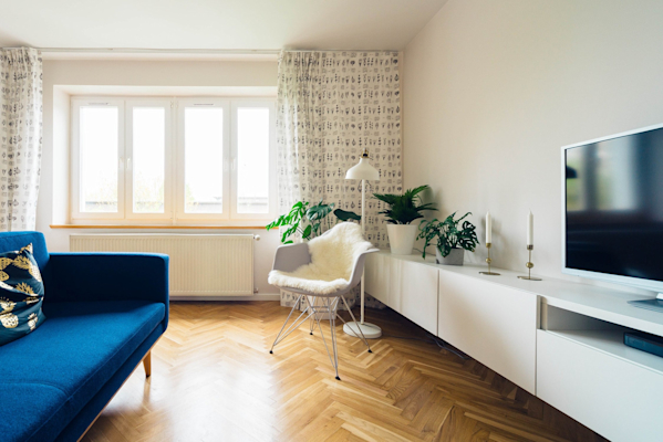 Interior shot of Benedek Bungalow