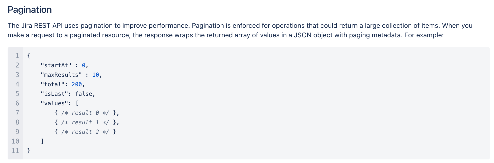 Jira Pagination Overview