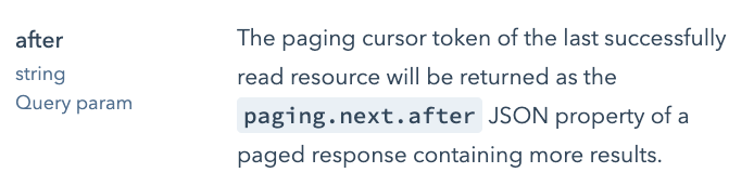 HubSpot Pagination Overview