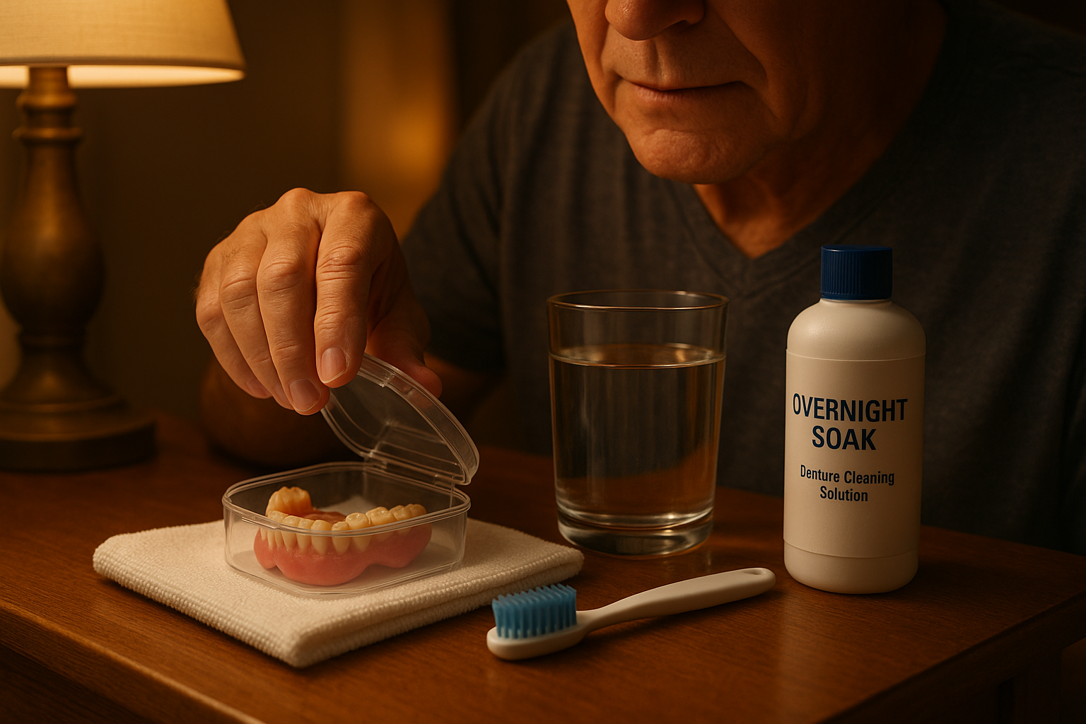 Caring for Dentures Overnight Tips: What You Should Do Before Bed