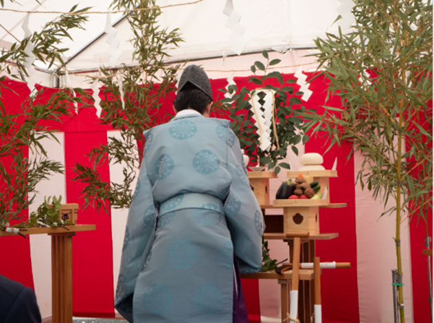 本社　地鎮祭が行われました