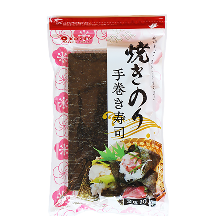 中国産焼きのり手巻き寿司