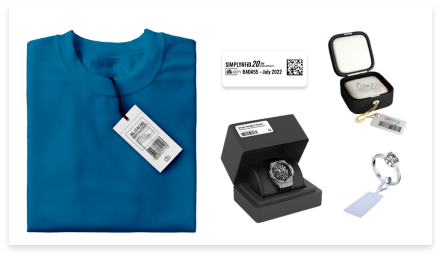 Place RFID tags on your products