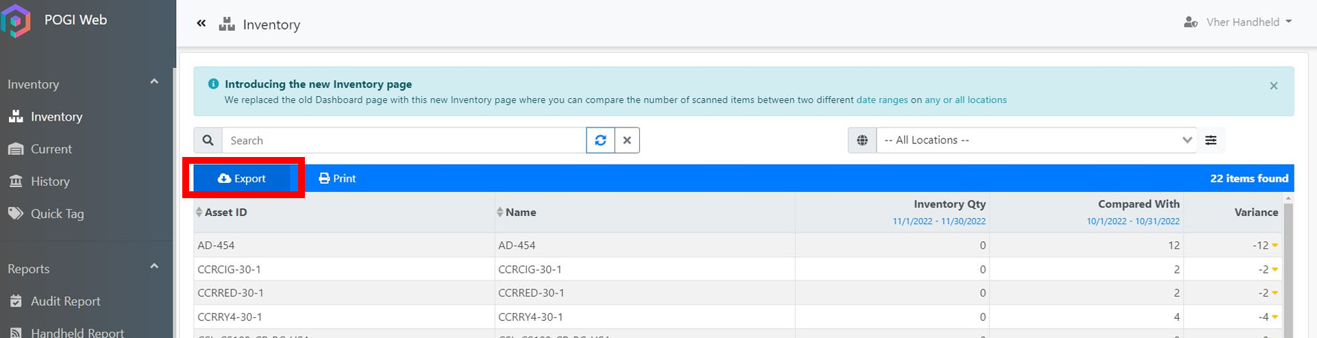 9-inventory report save csv report