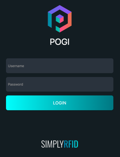 Pogi Server Login Page