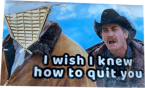 I wish I knew how to quit you