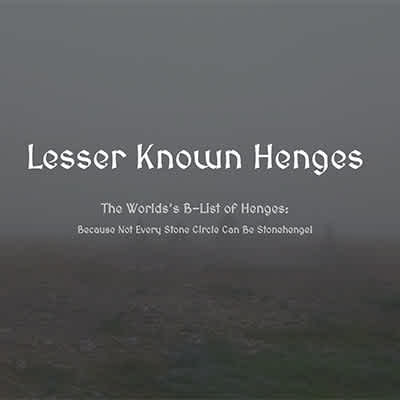 Shaun Vine Expert Website Designer - Screenshot of an Henges website he built, showing a foggy marshland.