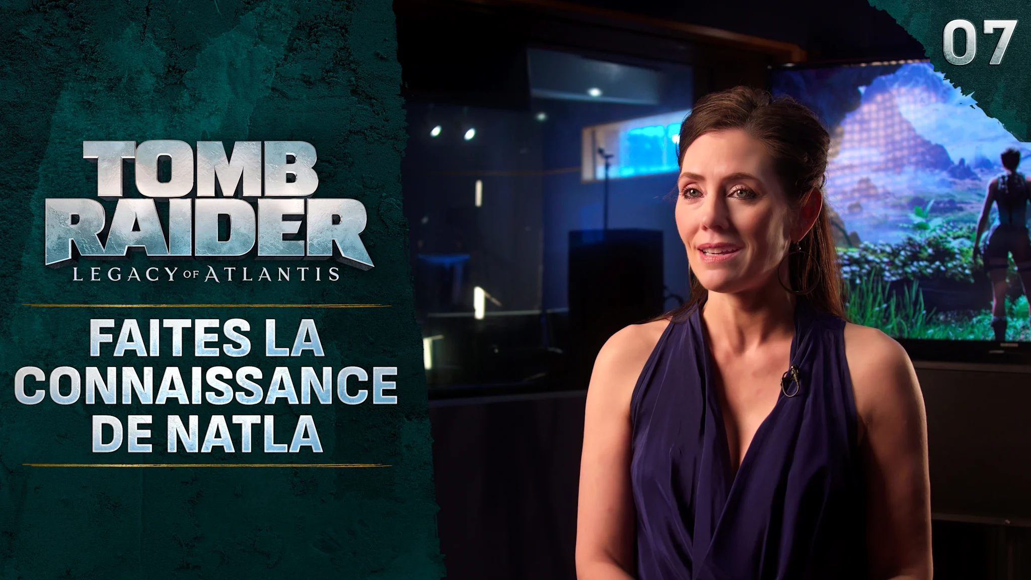 Vignette montrant Adrienne Wilkinson, qui interprète Natla dans Tomb Raider: Legacy of Atlantis.