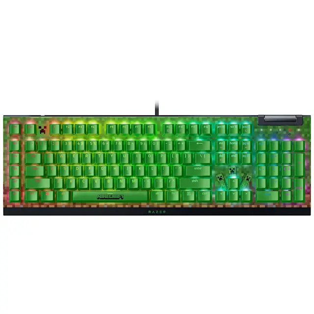 Razer Blackwidow V4 X RGB Minecraft Edition Switch Green