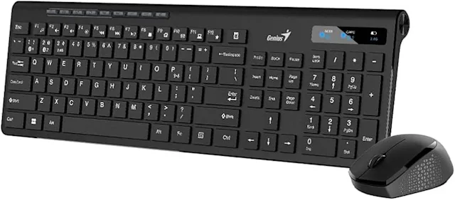Genius Slimstar 8230 Black Dual Bt/2.4ghz