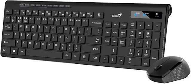 Genius Slimstar 8230 Black Dual Bt/2.4ghz