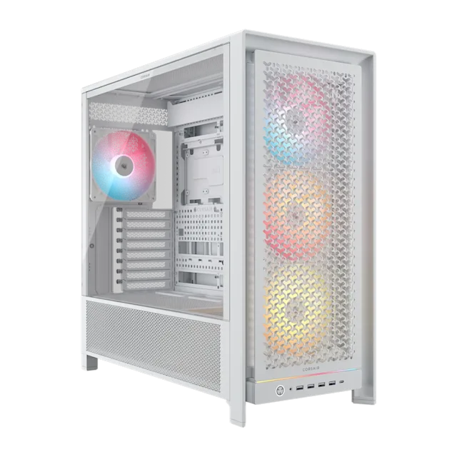 Corsair 5000D RGB Case With 4x RGB Fans White