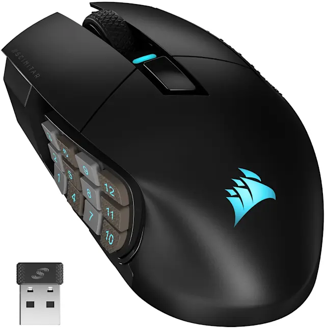 Corsair Nightsabre Wireless RGB 11 Botones