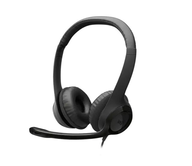 Logitech H390 USB Headset Black