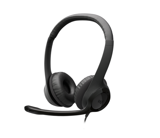 Logitech H390 USB Headset Black