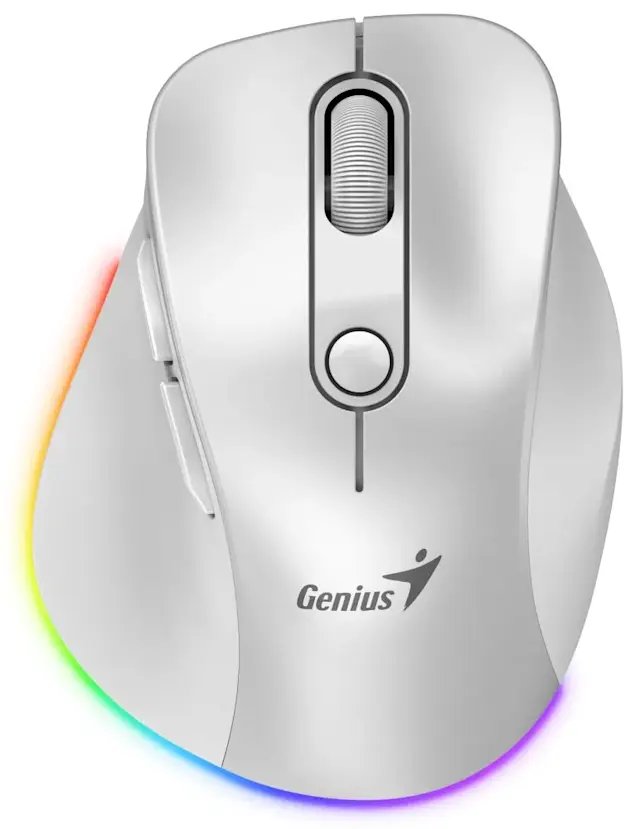 Genius Ergo 9000S Pro Rechargeable Pearl/white