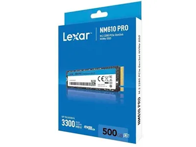 Lexar NM610 Pro 500GB M.2 2280 Pcie Gen3x4 NVMe