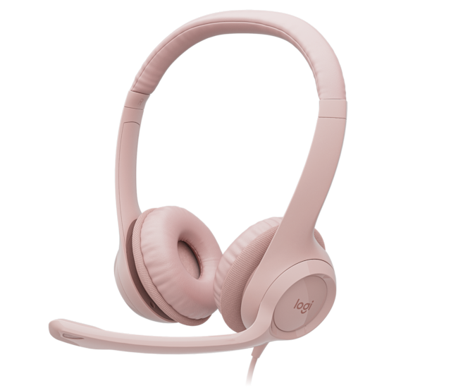 Logitech H390 USB Pink