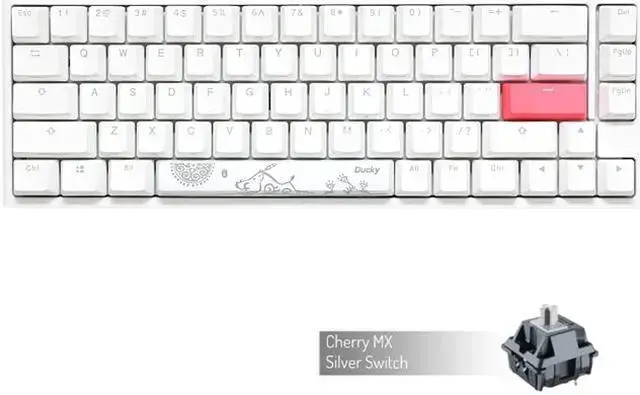 Ducky One 2 White Kailh Box Silent Red