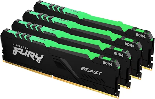 Kingston Fury Beast 16GB DDR4 3200MHz RGB