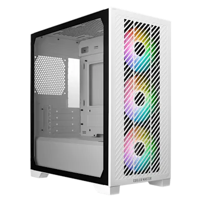gamer cooler master elite 301 mini tower case blanco