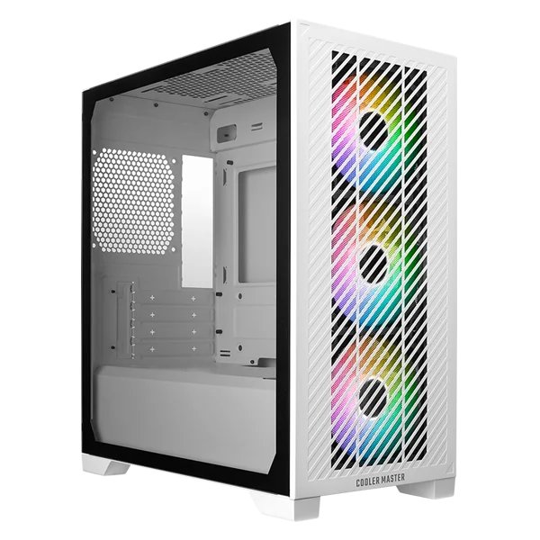 gamer cooler master elite 301 mini tower case blanco